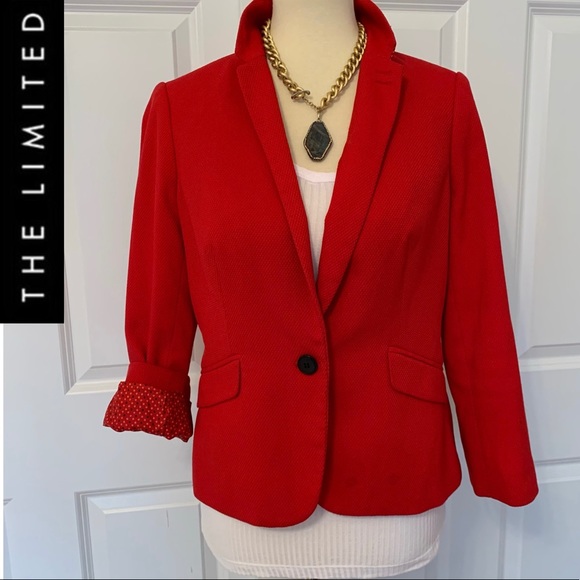 The Limited Jackets & Blazers - The Limited Bright Red Blazer
